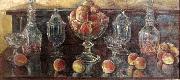 Childe Hassam Still Life with Peaches and Old Glass Spain oil painting artist